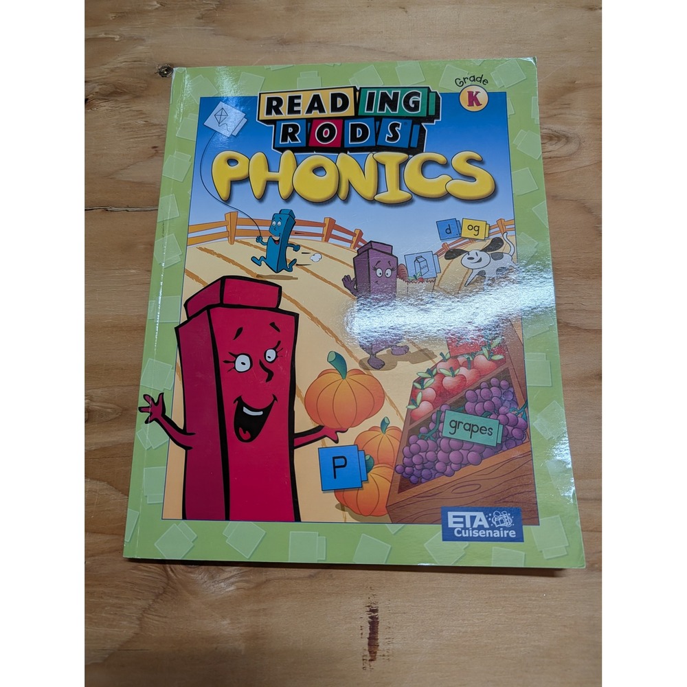 ETA Cuisenaire Reading Rods Phonics Workbook Grade K Green Excellent Activity